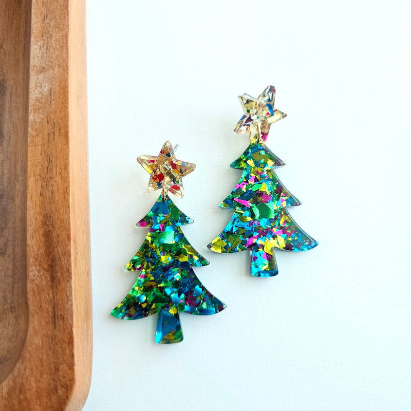 Christmas Trees - Green Sparkle