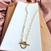 Luxe Gold Paper Clip Chain - 16"