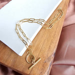 Luxe Gold Paper Clip Chain - 16"