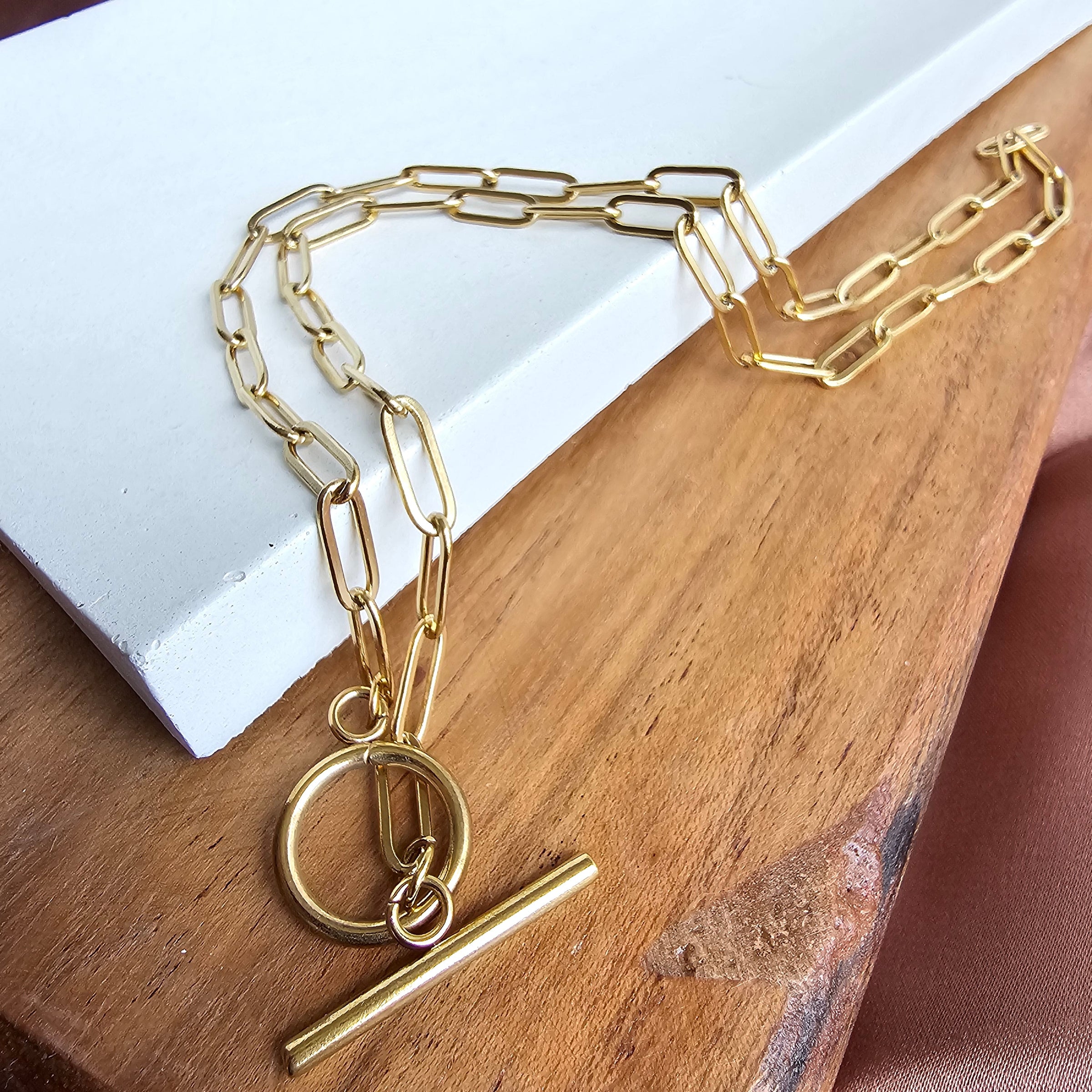 Luxe Gold Paper Clip Chain - 16 – Spiffy & Splendid