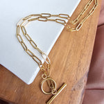 Luxe Gold Paper Clip Chain - 16"