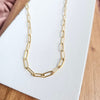 Luxe Gold Paper Clip Chain - 20"