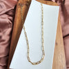 Luxe Gold Paper Clip Chain - 20"