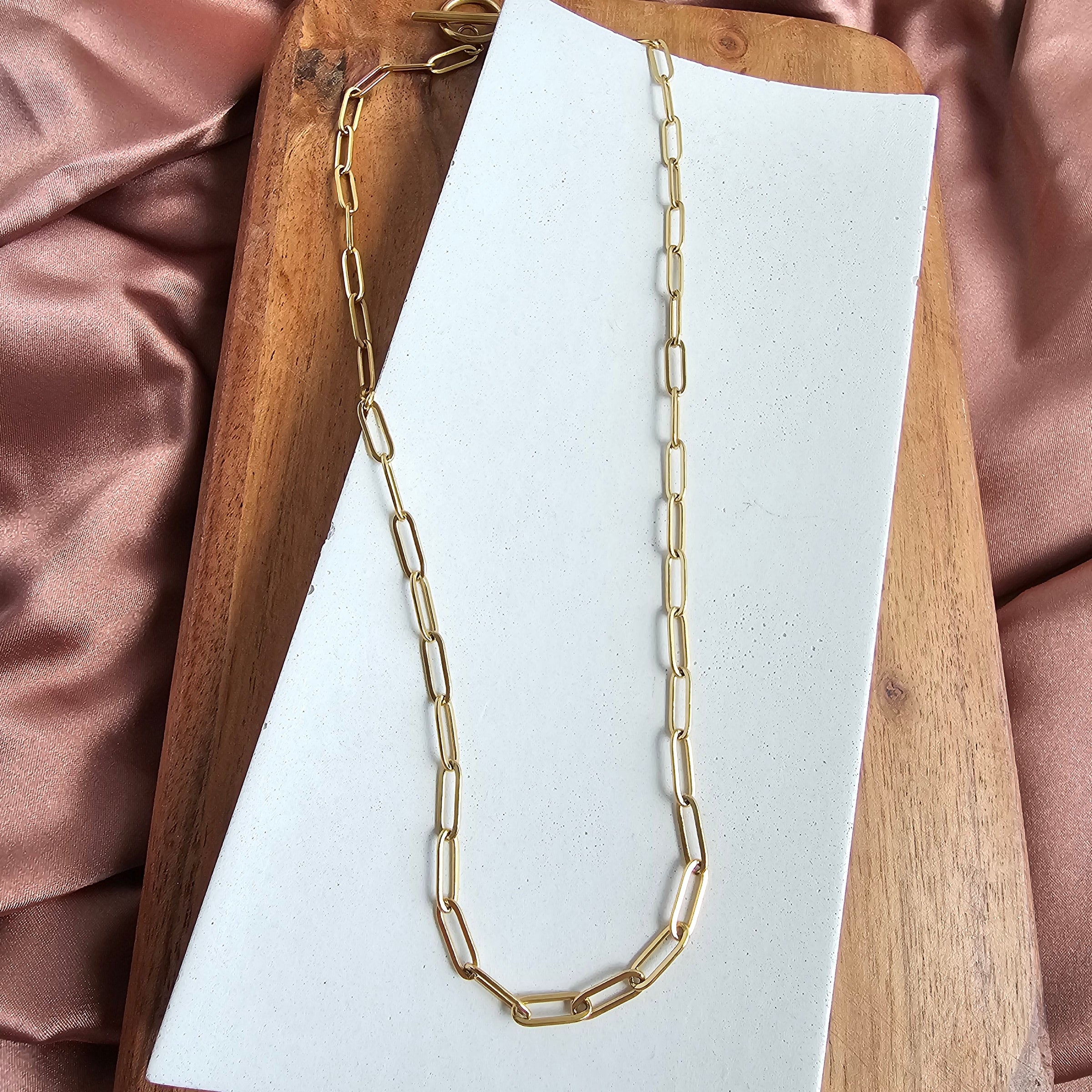 Luxe Gold Paper Clip Chain - 16 – Spiffy & Splendid