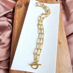 Luxe Gold Chunky Paper Clip Chain - 20"