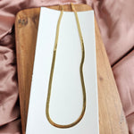 Luxe Gold Herringbone Chain - 20"