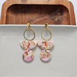 Wren Earrings - Peachy Pink