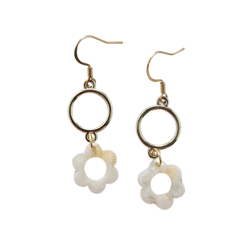 Poppy Earrings - Cream