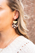Harper Earrings - Cowhide