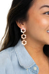 Delilah Earrings - Peach
