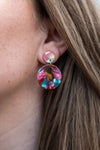 Addy Earrings - Rainbow Confetti