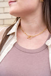 Luxe Gold Paper Clip Chain - 16"