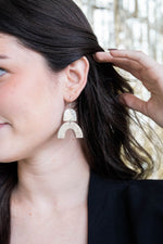 Ruby Earrings - Silver