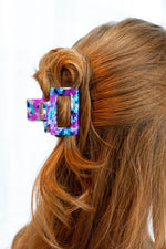 Carly Hair Claw - Purple Party