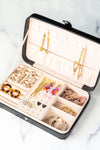 Jewelry Travel Case Box - Black