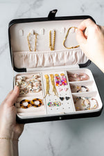 Jewelry Travel Case Box - Black