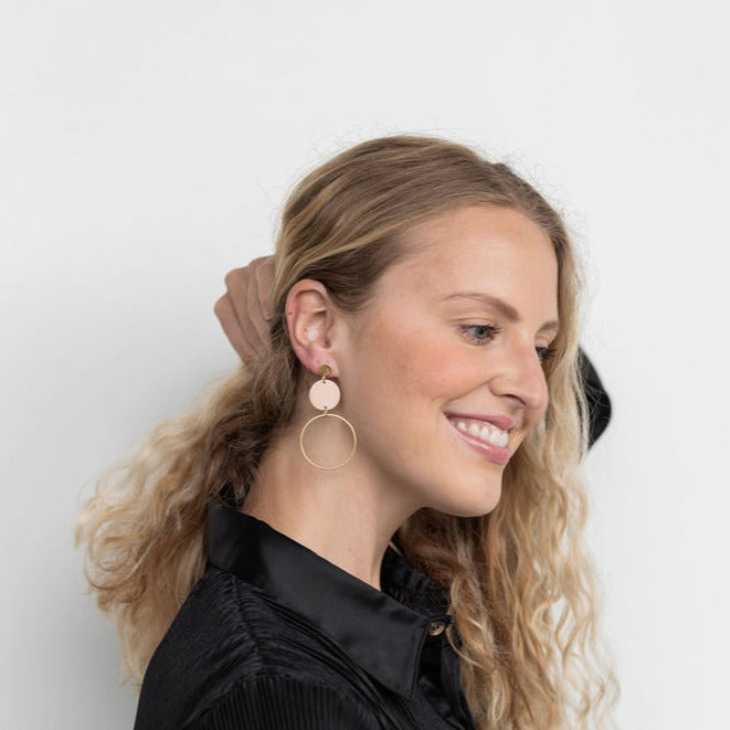 Sadie Earrings - Linen